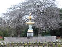 large garden fountain